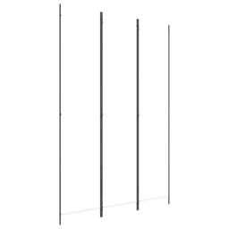 Berkfield Home Durable 3-Panel Room Divider White 150x220 cm Fabric - thumbnail 3