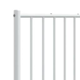 Berkfield Home Metal Headboard White 200 cm - thumbnail 6