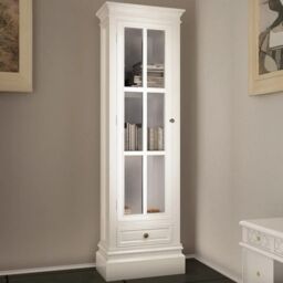 Berkfield Home Chic Bookcase Cabinet with 3 Shelves White Wooden - thumbnail 6