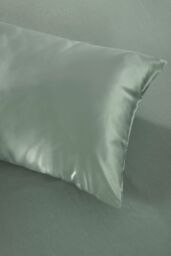 Silky Silks 100% Mulberry Silk Standard Pillowcase in Light Green - Size: Standard Pillow Case - thumbnail 4