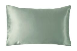 Silky Silks 100% Mulberry Silk Standard Pillowcase in Light Green - Size: Standard Pillow Case - thumbnail 2