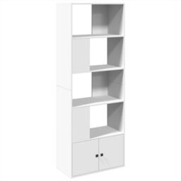 Berkfield Home Bookcase White 70x36x189 cm Engineered Wood - Size: 70 x 36 x 189 cm - thumbnail 2