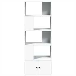 Berkfield Home Bookcase White 70x36x189 cm Engineered Wood - Size: 70 x 36 x 189 cm - thumbnail 3