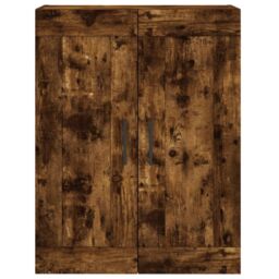 Berkfield Home Highboard Smoked Oak 69.5x34x180 cm Engineered Wood in Brown - thumbnail 6