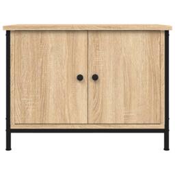 Berkfield Home TV Cabinet with Doors Sonoma Oak 60x35x45 cm Engineered Wood in Tan - Size: 60 x 35 x 45 cm - thumbnail 5