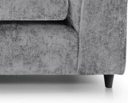 Furniture 786 Celestial 4 Seater Scatter Back Chenille Fabric Sofa in Silver - thumbnail 4