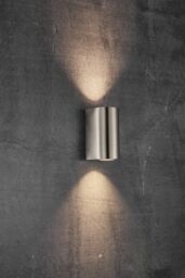 Nordlux Modern Outdoor Wall Light Silver Stainless steel GU10 Weatherproof - Mains Powered, IP44 - thumbnail 4
