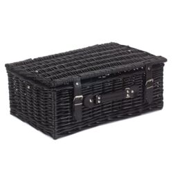 Red Hamper Wicker 45cm Black Willow Basket - thumbnail 2