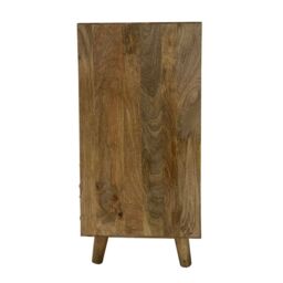 Jaipur Furniture Ltd Geometric 2+2 Drawer Chest of Drawer - Mango Wood - L45 x W90 x H96 cm - Mango Light Finish in Brown - thumbnail 4