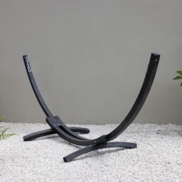 Primrose Ivory Hammock with Charcoal Wooden Stand - thumbnail 7
