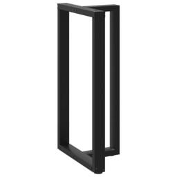 Berkfield Home Bar Table Legs T-Shaped¬†2 pcs Black 60x35x(110-111) cm Steel - thumbnail 4