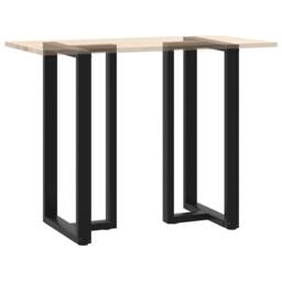 Berkfield Home Bar Table Legs T-Shaped¬†2 pcs Black 60x35x(110-111) cm Steel - thumbnail 8