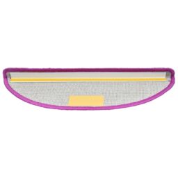 Berkfield Home Carpet Stair Treads 15 pcs Violet 65x21x4 cm in Purple - Size: Medium - thumbnail 6