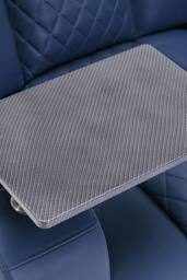 More4Homes Broadway Cinema Electric Recliner Chair USB Charging LED Base w Tray in Blue - thumbnail 3