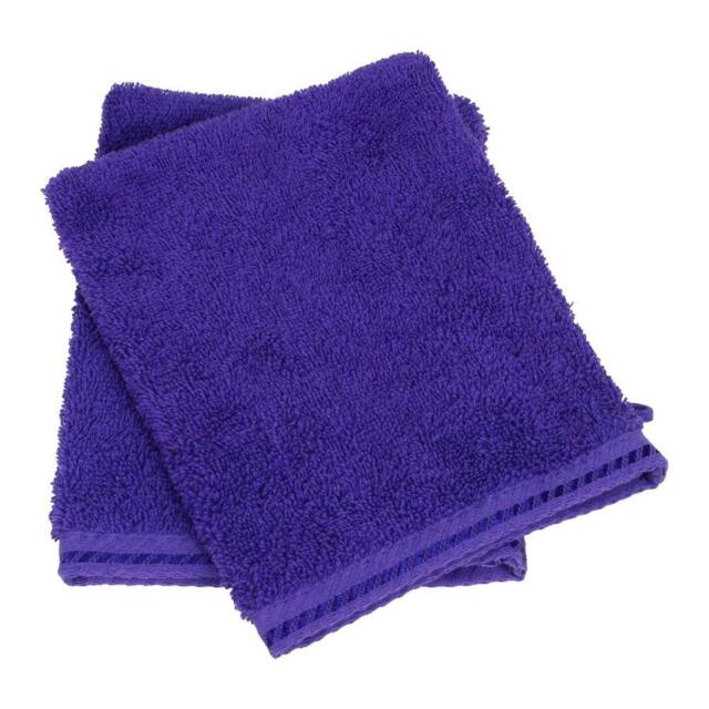 ARTG Satin Trim Wash Glove in Purple - image 1