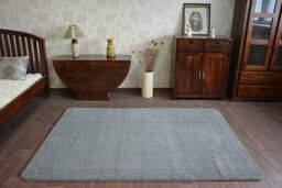RugsX Micro Shaggy Rug in Grey - Size: 80 cm x 150 cm - thumbnail 2
