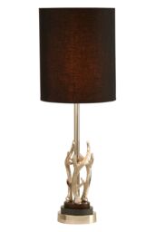 Orsina Antler & Marble Base Table Lamp, Christmas Theme Table Lamp for Study Table, Side Table, Black Table Lamp - thumbnail 2