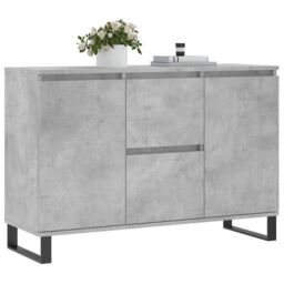 Berkfield Home Sideboard Concrete Grey 104x35x70 cm Engineered Wood - Size: 104 x 35 x 70 cm - thumbnail 3
