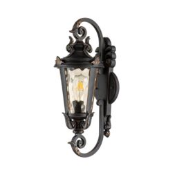 Netlighting Baltimore 1 Light Outdoor Medium Wall Lantern Light Weathered Bronze IP44 E27 in Brown - thumbnail 5
