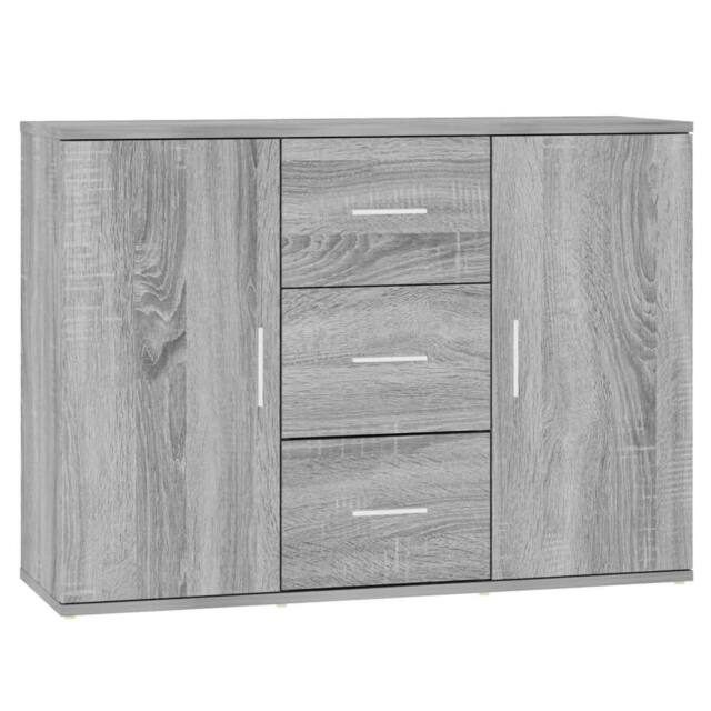 Berkfield Home Sideboard Grey Sonoma 91x29.5x65 cm Engineered Wood - image 1