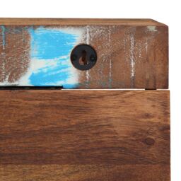 Berkfield Home Coat Rack with Shelf Wall Mounted Solid Reclaimed Wood & Metal in Brown - thumbnail 9