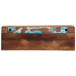 Berkfield Home Coat Rack with Shelf Wall Mounted Solid Reclaimed Wood & Metal in Brown - thumbnail 6