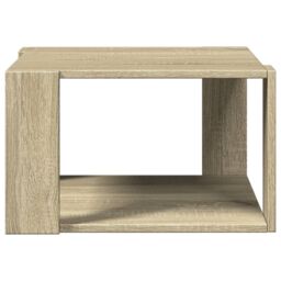 Berkfield Home Coffee Table Sonoma Oak 51.5x51.5x30 cm Engineered Wood in Brown - thumbnail 5