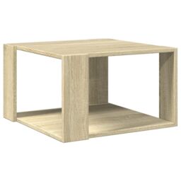 Berkfield Home Coffee Table Sonoma Oak 51.5x51.5x30 cm Engineered Wood in Brown - thumbnail 6