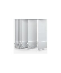 New Edge Blinds Cirrus Patterned Vertical Blind 240cm Drop White - Size: 210 cm width x 240 cm drop - thumbnail 2