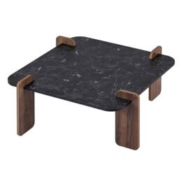 CALICOSY Square Coffee Table, 90 Cm Long - ORME in Black - thumbnail 1