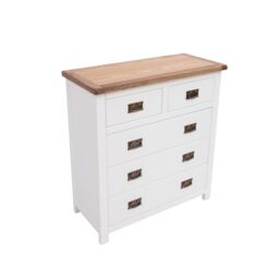 Cabinet Bits Lovere 5 Drawer Chest of Drawers Bras Drop Handle in Off-White - thumbnail 3