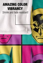 Batman Warhol Officially Licensed Silky Touch Super Soft Throw Blanket 152x127 cm in White - thumbnail 4