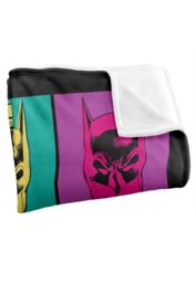 Batman Warhol Officially Licensed Silky Touch Super Soft Throw Blanket 152x127 cm in White - thumbnail 3