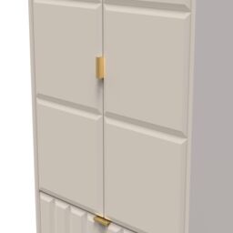 Ready Assembled 2 U Metro 2 Door 2 Drawer Wardrobe (Ready Assembled) in Taupe - Size: Large - thumbnail 4
