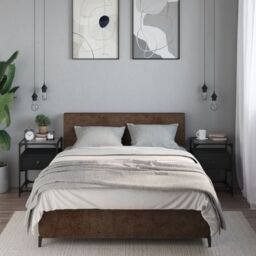 Berkfield Home Bedside Cabinets 2 pcs Black 40x40x55 cm Engineered Wood - Size: 40 x 40 x 55 cm - thumbnail 1