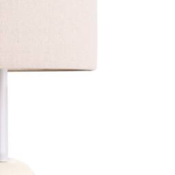 Wyld and Coco Beige Ceramic Floor Lamp - Tilt-Adjust Fabric Shade - thumbnail 6