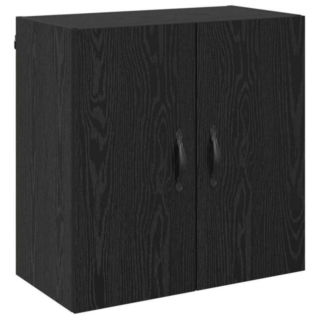 Berkfield Home Wall Cabinet Black oak 60 x 31 x 60 cm Engineered wood - image 1