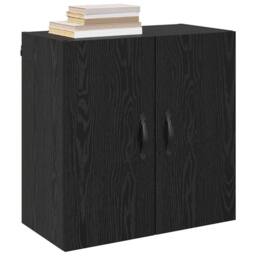 Berkfield Home Wall Cabinet Black oak 60 x 31 x 60 cm Engineered wood - thumbnail 3