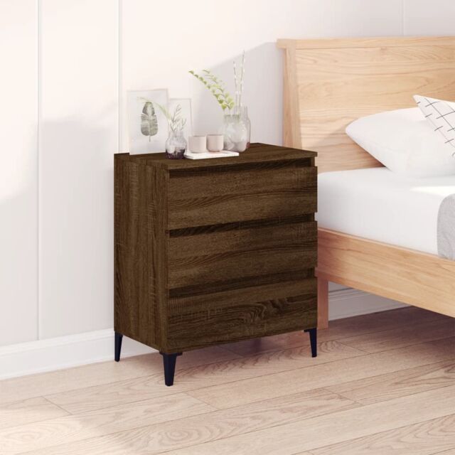 Berkfield Home Sideboard Brown Oak 60x35x70 cm Engineered Wood - Size: 60 x 35 x 70 cm - image 1