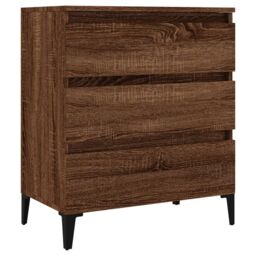 Berkfield Home Sideboard Brown Oak 60x35x70 cm Engineered Wood - Size: 60 x 35 x 70 cm - thumbnail 2