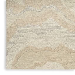 The Rug Shop UK Beige Handmade Wool Modern Abstract Cotton Backing Area Rug - Size: 250 cm x 350 cm - thumbnail 2
