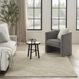 The Rug Shop UK Beige Handmade Wool Modern Abstract Cotton Backing Area Rug - Size: 250 cm x 350 cm - thumbnail 1