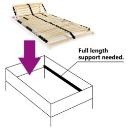 Berkfield Home Slatted Bed Base with 28 Slats 7 Zones 90x200 cm in Brown - thumbnail 6
