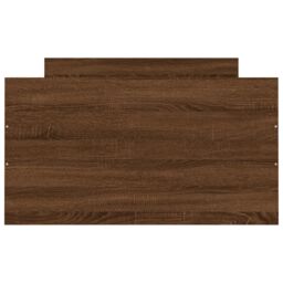 Berkfield Home Bed Frame with Headboard & Footboard Brown Oak 100x200 cm - thumbnail 6