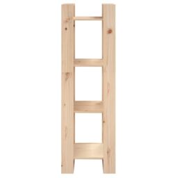Berkfield Home Book Cabinet/Room Divider 41x35x125 cm Solid Wood Pine in Brown - Size: 41 x 35 x 125 cm - thumbnail 3