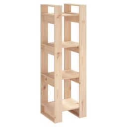 Berkfield Home Book Cabinet/Room Divider 41x35x125 cm Solid Wood Pine in Brown - Size: 41 x 35 x 125 cm - thumbnail 2