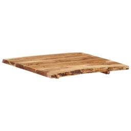 Berkfield Home Table Top Solid Acacia Wood 58x(50-60)x2.5 cm in Brown - thumbnail 6