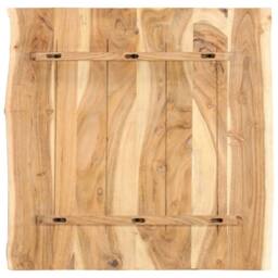 Berkfield Home Table Top Solid Acacia Wood 58x(50-60)x2.5 cm in Brown