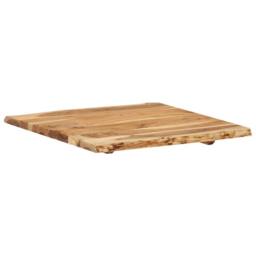 Berkfield Home Table Top Solid Acacia Wood 58x(50-60)x2.5 cm in Brown - thumbnail 5