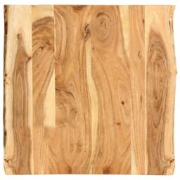 Berkfield Home Table Top Solid Acacia Wood 58x(50-60)x2.5 cm in Brown - thumbnail 2